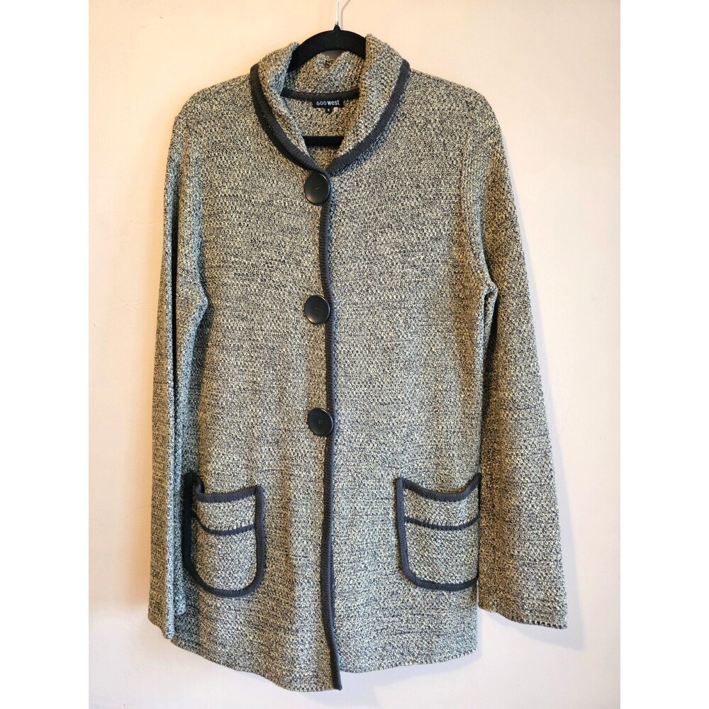 600 West Cotton blend cardigan size S, oversized, pockets